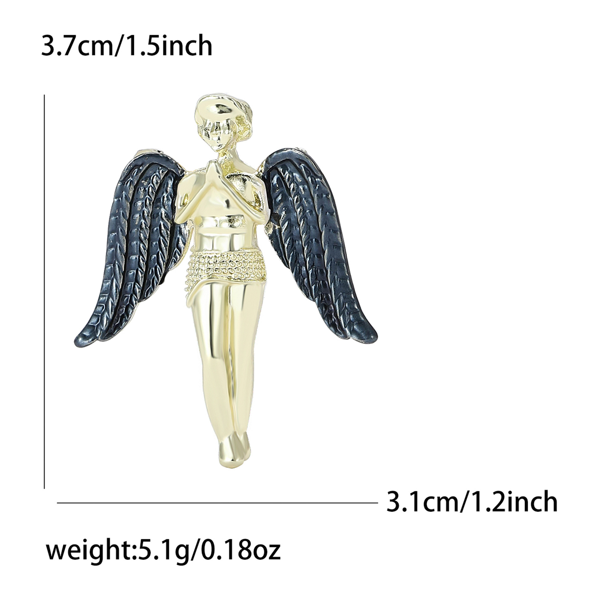 Corsage, Brooches Classification Holiday, Tea Party Occasion Retro Pin Angel Alloy Unisex Corsage Brooches