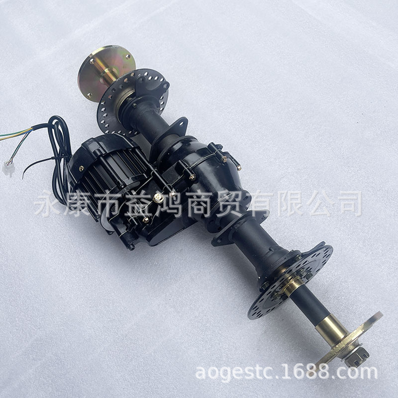 Modified Electric Foot Brake Four-Wheel Go-Kart Atv Differential Rear Axle 48V/60V Motor Black Half Shaft Rear Axle