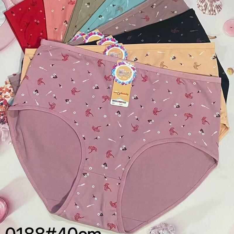 Foreign trade cross-border enlarged underwear ladies underwear 200kg mother briefs comfortable breathable cheap stall