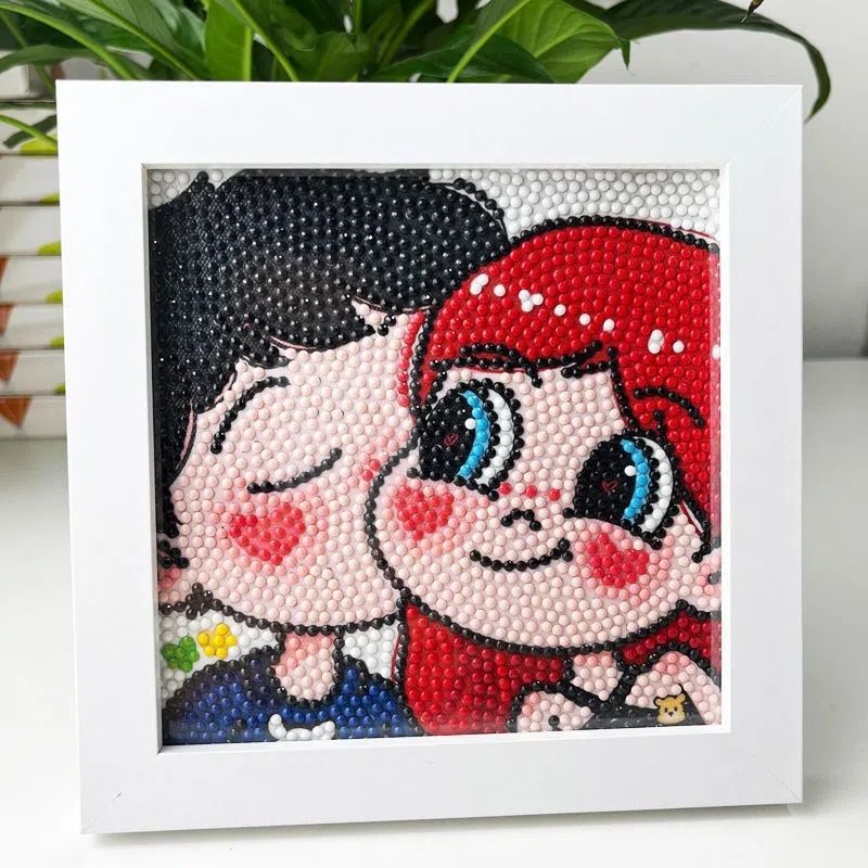 Diamante infantil DIY hecha a mano con material de marco paquete de dibujos animados Sanliou pegatinas de diamante regalo al por mayor pinturas de mampostería