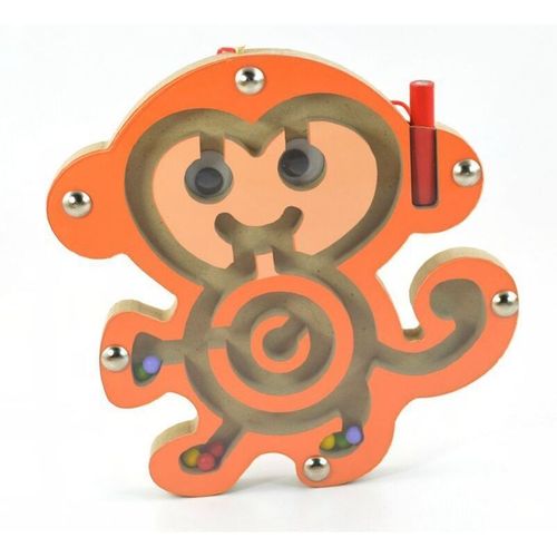 Wooden magnetic pen maze children's magnetic small maze toy walking beads kindergarten gift educational early education toys
