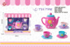 Realistic children's tea set, toy, afternoon tea, teapot, cup, family kitchen, early education