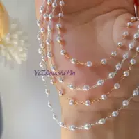 DIY Цепь 4 мм плюс шляпа Жемчужная цепь Чистая медь с высокой сохранностью цвета браслет Lolita стиль аксессуары для волос