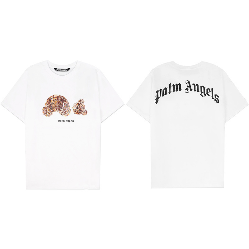 PALM半袖の正しいバージョン パームエンジェルス ヘッドレスベア エンジェルス バタフライプリント Tシャツ テディベア 半袖|undefined