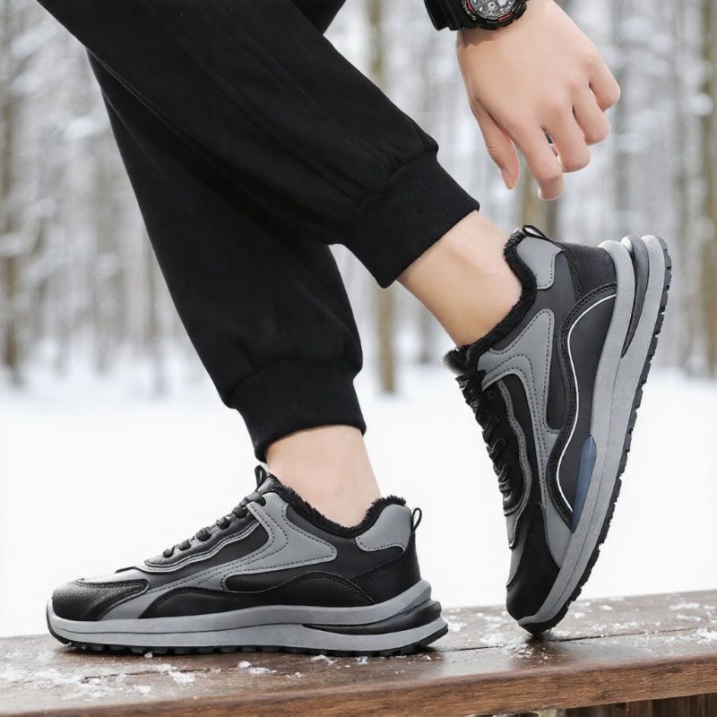 Agam zapatos de hombre 2025 nuevos zapatos de algodón cálidos de invierno, zapatos deportivos casuales para hombres, zapatos de carrera para hombres image 5