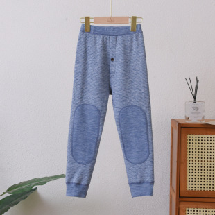 Children's Autumn and Winter Double-Layer Thickeneded Thermal Pants for Middle and Large Kidsren, High Elastic Windproof Autumn Pants for Boys and Girls, School Uniform Artifacts
