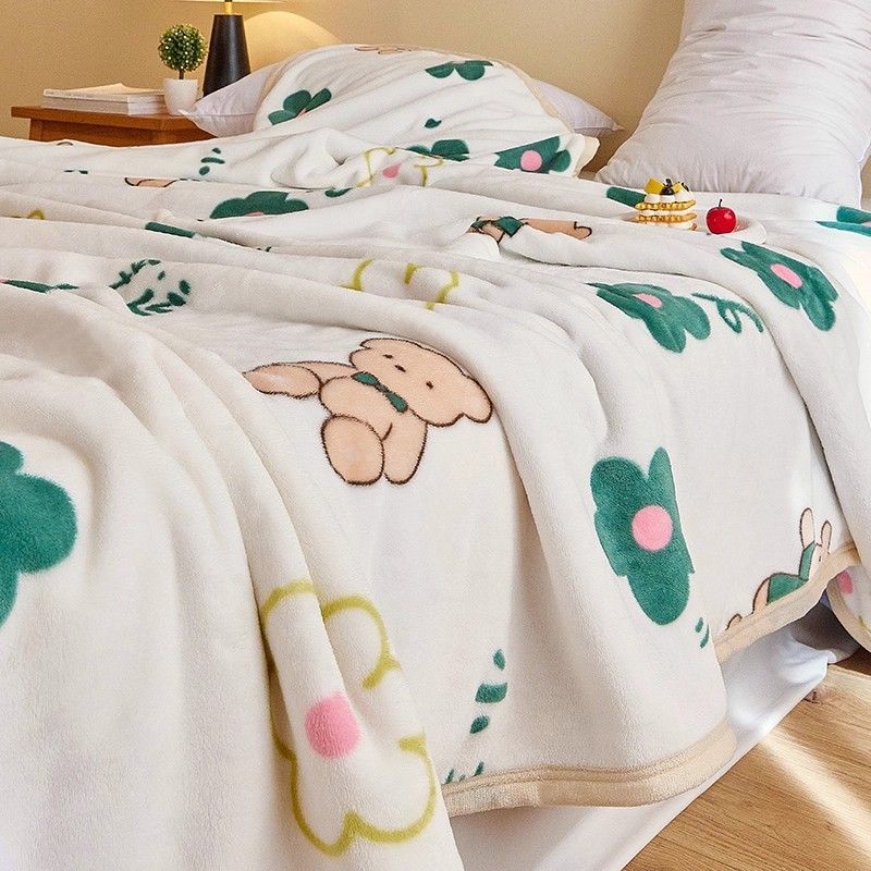 Dual lados leche mantas de lana de coral brida gruesa mantas de lana de invierno mantas de siesta de oficina mantas de invierno