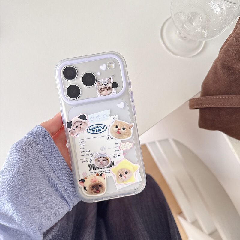 Suitable for Apple 18 Pro Max, featuring a cute cat design, this phone case is also available for iPhone 17, 16, and 15 Pro Max, and is a stylish accessory for women