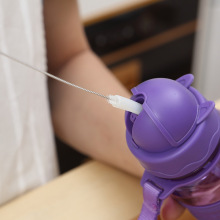 试管刷洗茶壶壶嘴刷日本厨房小号长柄水壶缝隙刷神器迷你清洁刷子