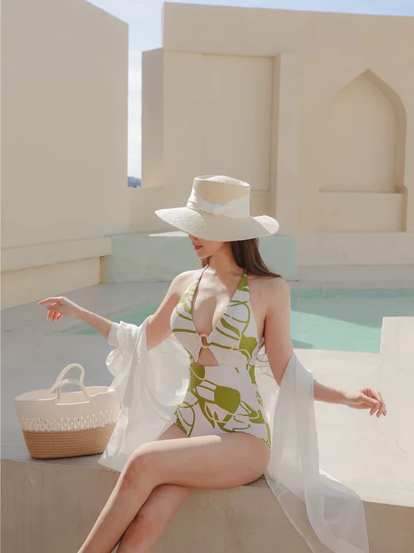 Retro ring, beach bodysuit, swimwear, tight, fitted, backless