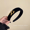 Advanced sponge headband for face washing, demi-season hair accessory, high-quality style, South Korea, simple and elegant design, wholesale