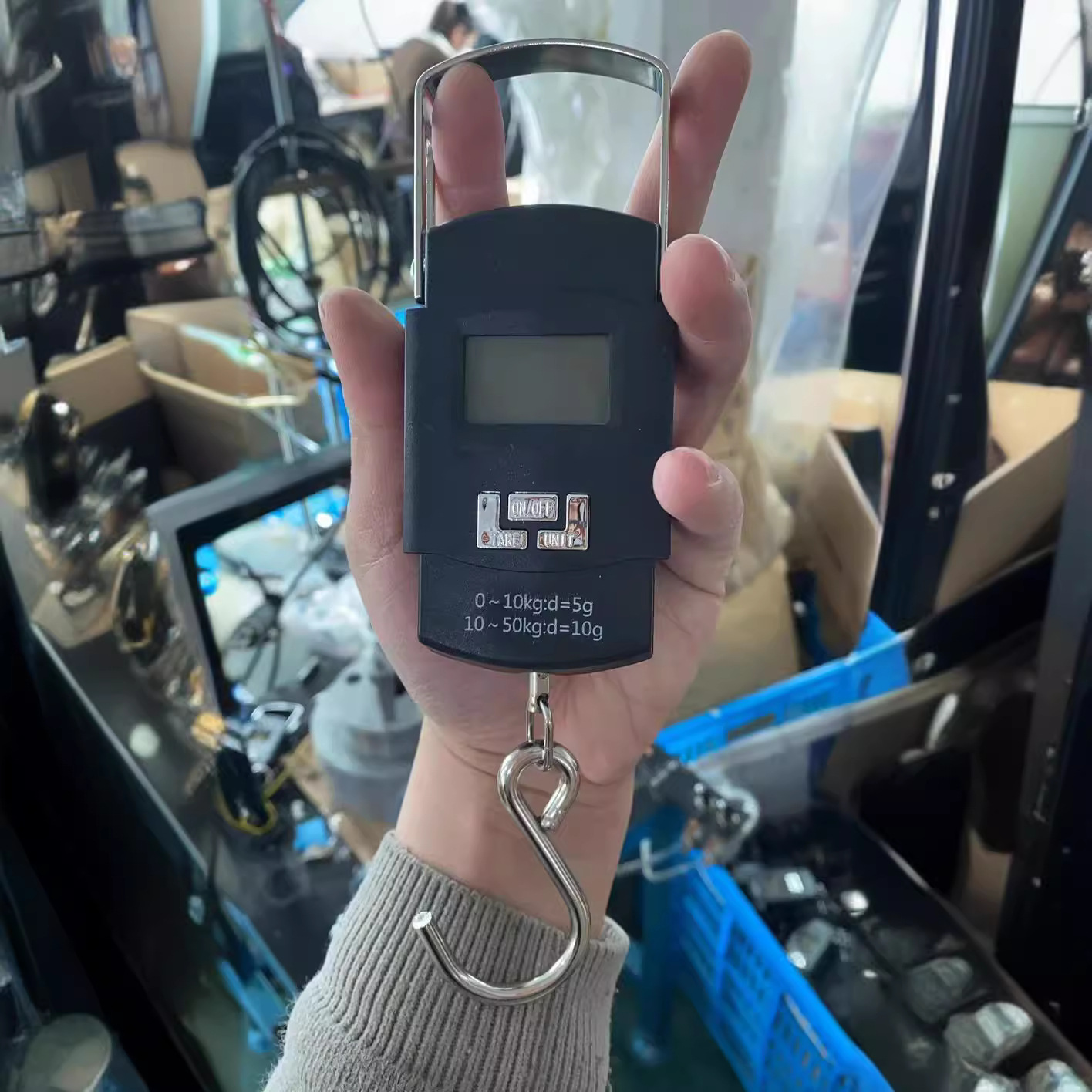 2023 A08 báscula electrónica 50 kg báscula de equipaje báscula de entrega báscula portátil