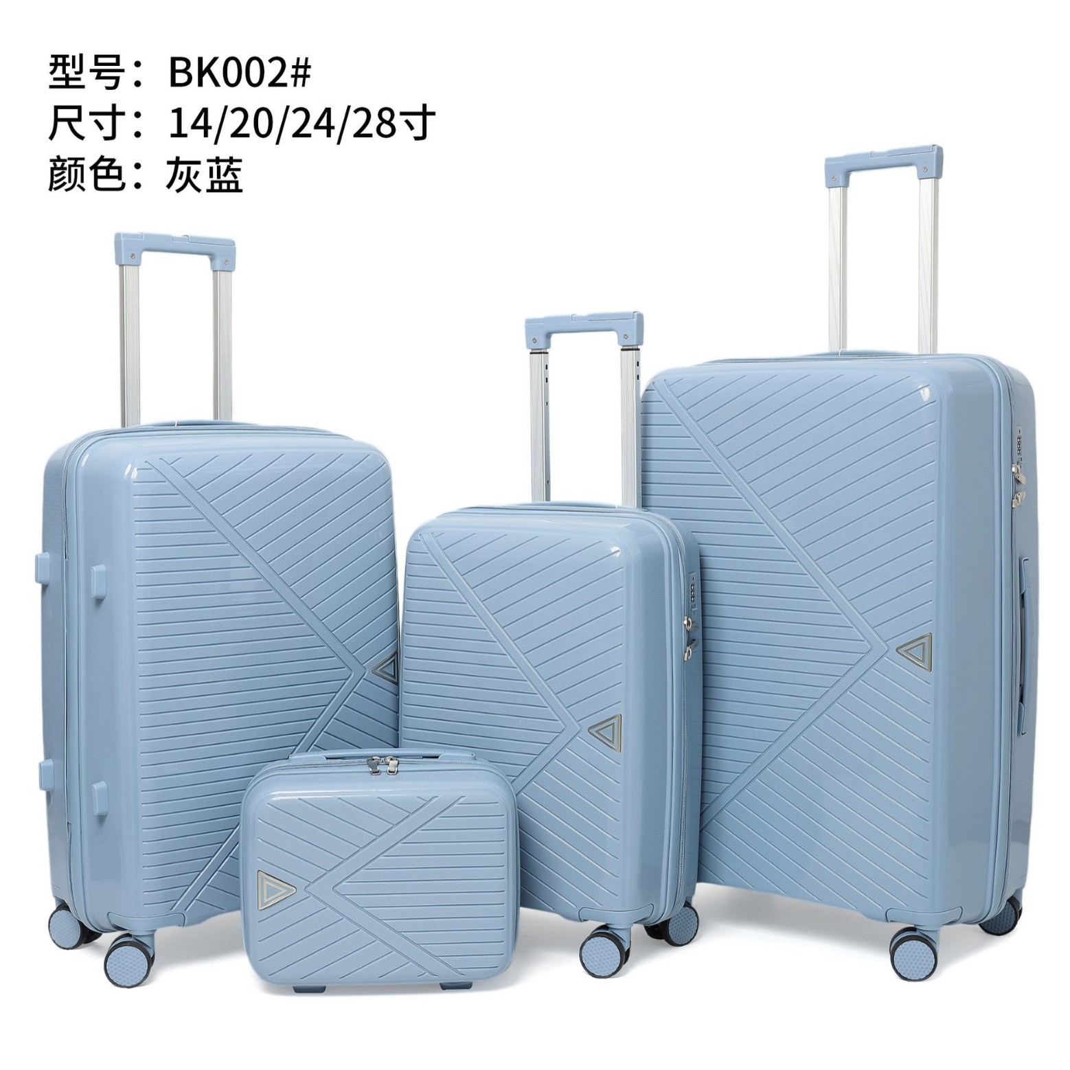 Procesamiento personalizado de 20 pulgadas estudiantes con cremallera, maleta de esquina, maleta de embarque al por mayor, maleta de embarque ligera