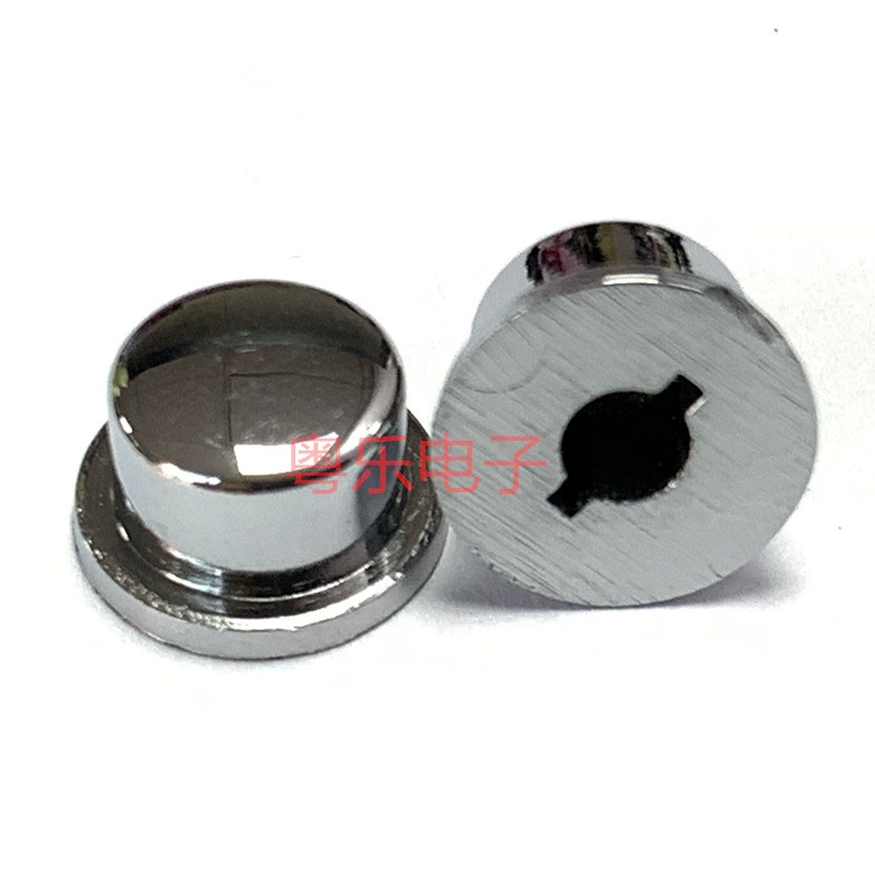 Гальванический колпачок Высота клавиатуры 4,5 мм пластиковый круглый внутренний диаметр 3,2 мм с сенсорным переключателем с хромированной крышкой кнопки 109