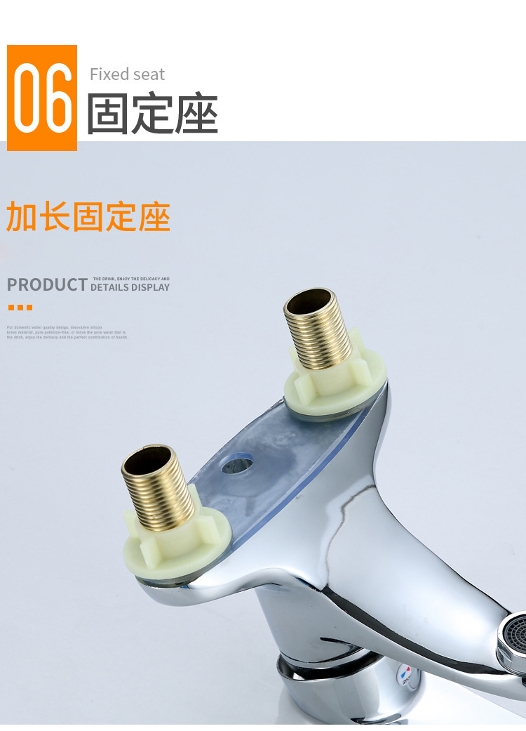 Shendas double-hole washbasin, hot and cold water faucet, old-fashioned three-hole bathroom sink, washbasin, countertop, mixing valve switch undefined