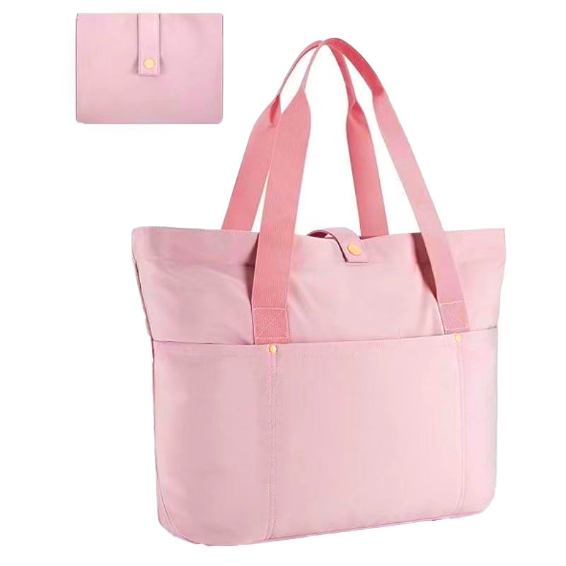Cross-Border Spot Direct Sales Women's Handbag Foldable Handbag with Zipper Large Shoulder Bag Top Handbag