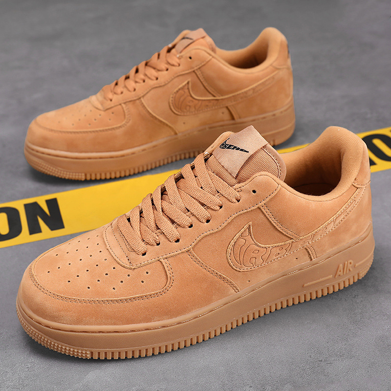 Putian Official Website Flagship Air Force One Low-top Men's genuine goods All-match Autumn Casual Wheat sneaker Women's Sneakers
