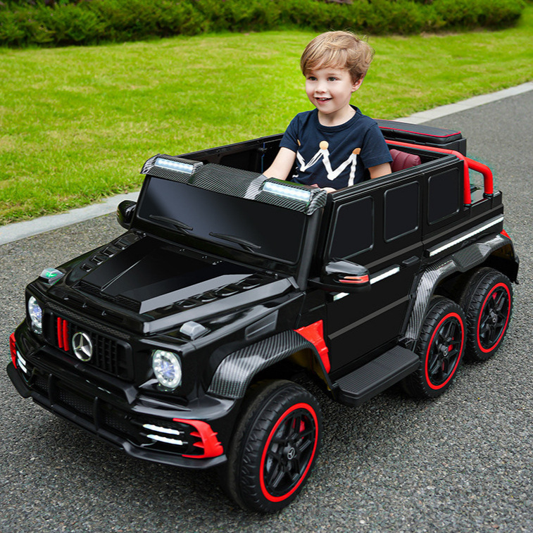 子供の電気自動車の六輪のオフロード車の赤ちゃんのおもちゃの車は大人の男の子に乗ることができます。|undefined