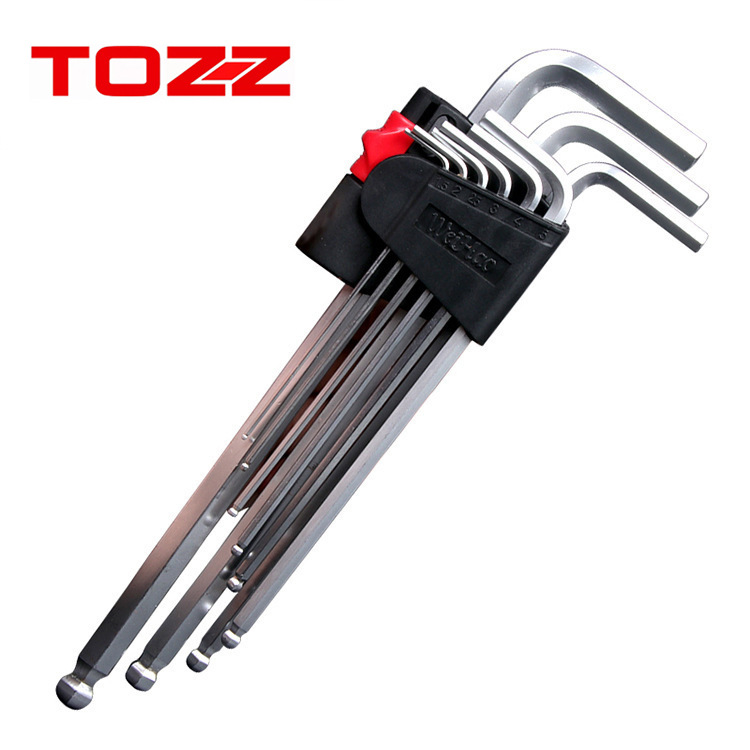 厂家 五金工具9件球头批头内六角扳手套装 内六方扳手内六角扳手