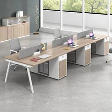 长沙职员办公桌椅组合办公室家具厂家员工电脑桌双四人位屏风工位