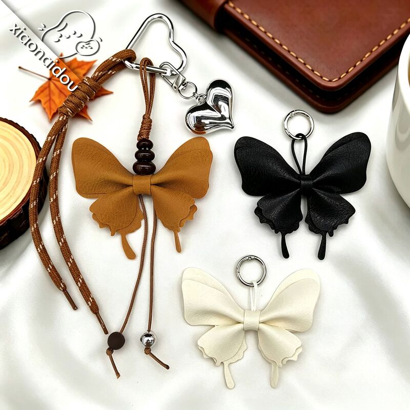 Cross-Border Realistic Butterfly Keychain Pendant, Fresh Style Leather Butterfly Bag Charm, Car Keychain Pendant Cross-Border Realistic Butterfly Keychain Pendant, Fresh Style Leather Butterfly Bag Charm, Car Keychain Pendant