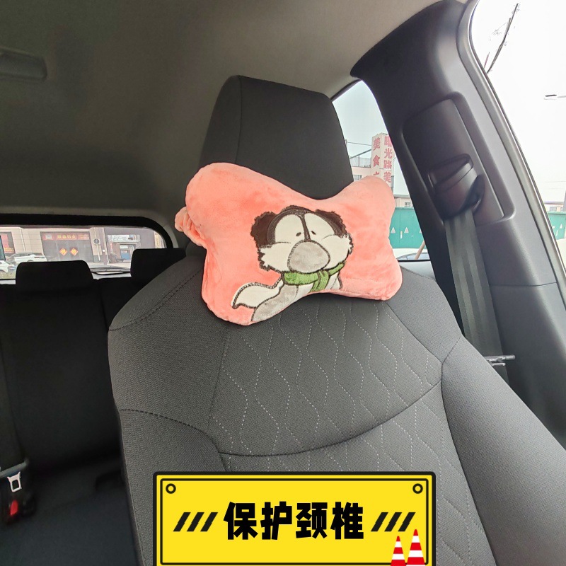 Almohada de coche de pingüino bufanda