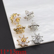14K����ɫ΢��ʯ�U�����K��Ȧ����diy������Ʒ������l