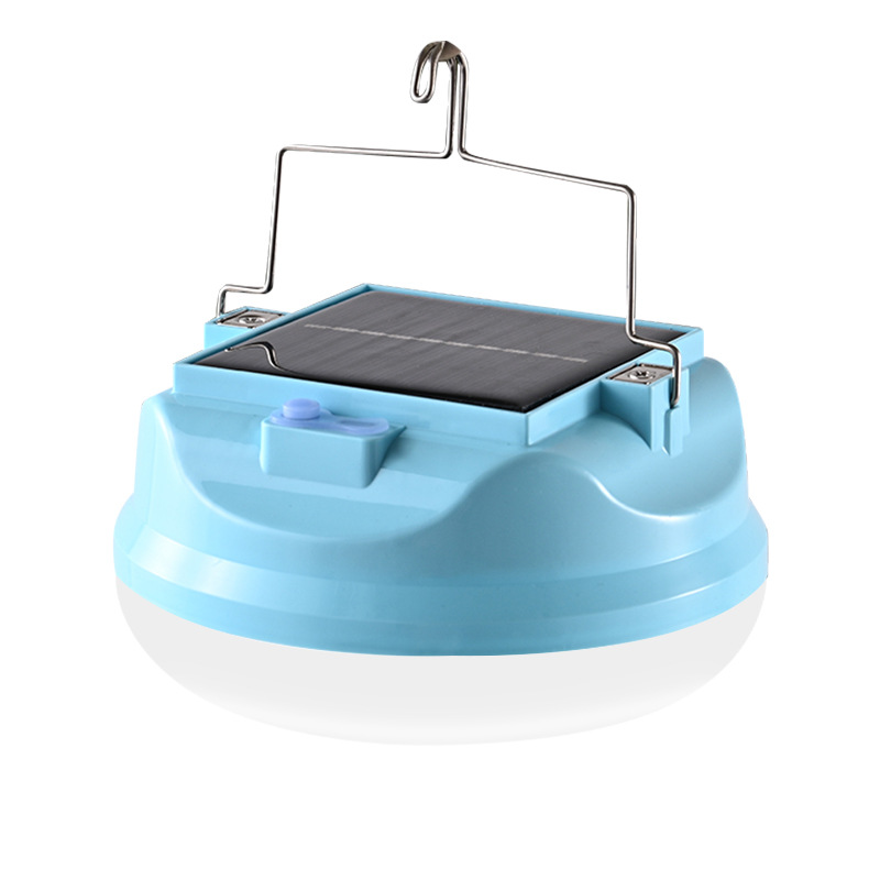 Solar LED lámpara de carga al aire libre super brillante lámpara de mano camping de emergencia multifuncional colgar lámpara de árbol