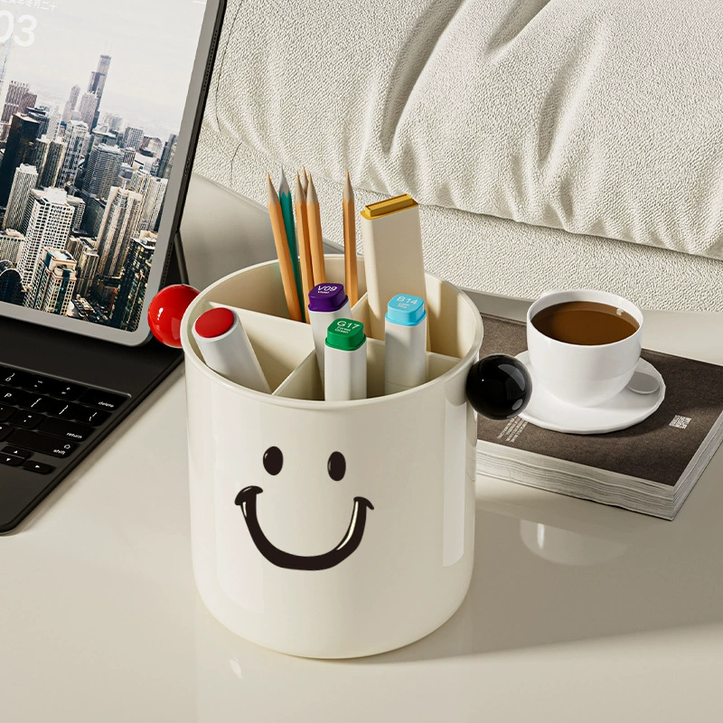 Крем ветер смайлик творческие канцелярские принадлежности ведро для хранения гостиной Косметика для спальни Зубная щетка пульт дистанционного управления Настольная хранения