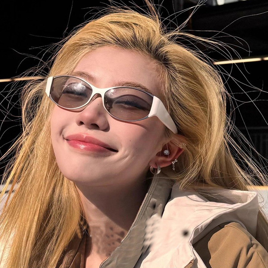 2025新款韩版jenni同款白色墨镜女y2k辣妹时尚高级感夏季太阳镜男