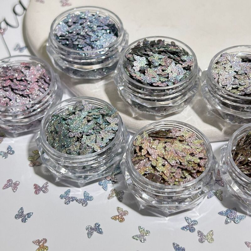 New Guofeng Reflective Gradient Butterfly Star Dot Shaped Sequins Nail Art Jewelry DIY Flush Hemp Toy Accessories Material