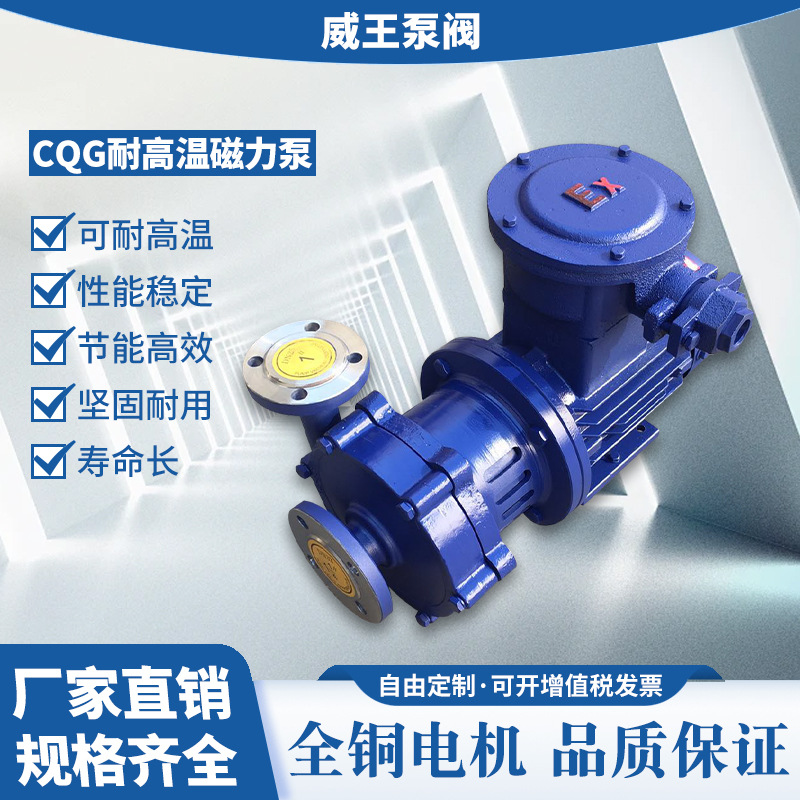 批发保温不锈钢立式管道磁力泵CQG65-200L无泄漏耐腐蚀化工磁力泵
