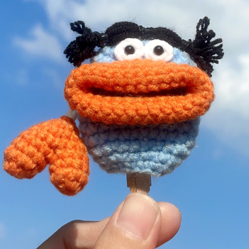 【미니】하늘색 슈트 헤드