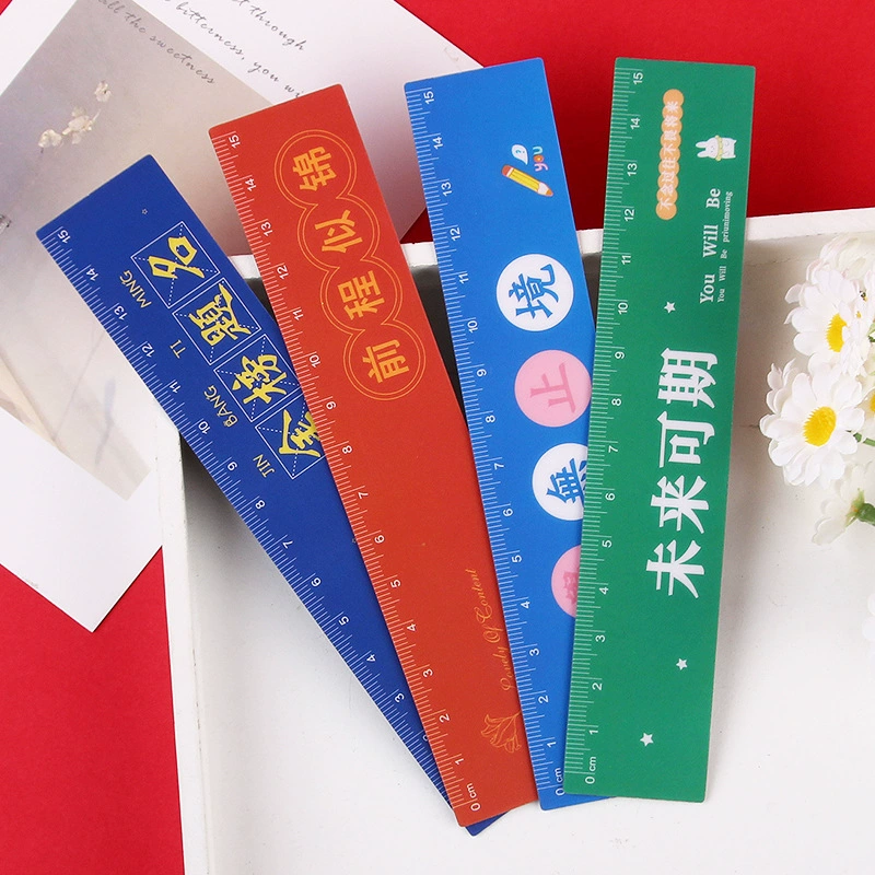 Вдохновляющая Магнитная мягкая линейка Гибкая линейка ученики начальной и средней школы Рисование измерительный инструмент магнит 15 см масштабная линейка