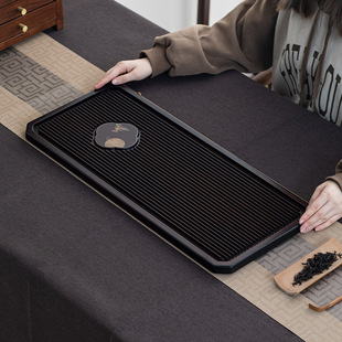 Tea Tray Home Simple New Style Living Room Kung Fu Tea Set Drainage Chinese Style Rectangular Table Top Tea Sea Drain Tea Table