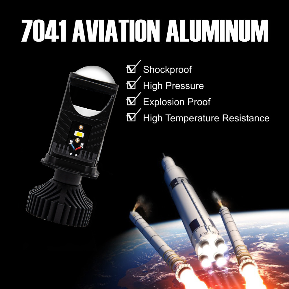 Factory hot sale T9 LED car headlight H4 mini far and near integrated projection lens light 9003 bulb