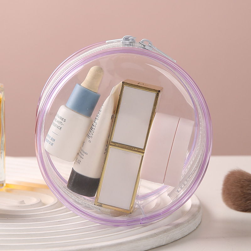 40사 원형 수납 파우치 (핫핑크)