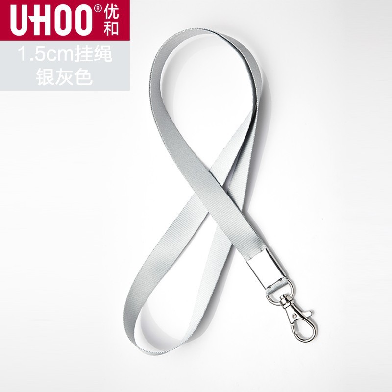 Youhe6742 tarjeta de trabajo cubierta de cuerda de acero inoxidable gruesa hebilla de cuerda de langosta impresión de tarjeta de trabajo de 1.5 ancho