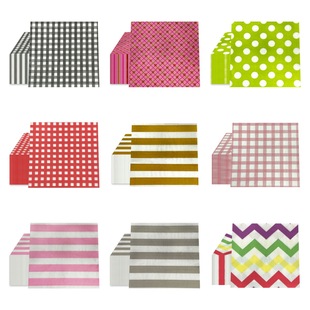 Geometric Printed Pattern Napkins in Stock Party Commercial Disposable Napkins Party Party Decoration Paper Wholesale