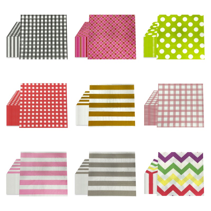 Geometric Printed Pattern Napkins in Stock Party Commercial Disposable Napkins Party Party Decoration Paper Wholesale