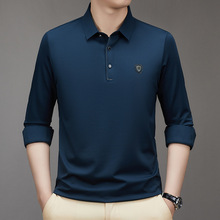 专柜男装羊毛衬衫长袖2025秋冬新款商务休闲寸衣免烫纯色男士衬衣