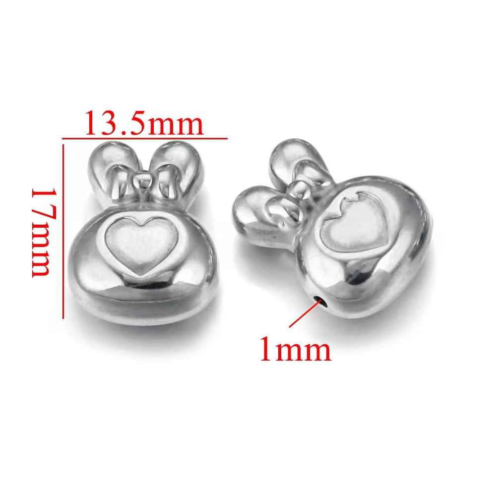 Perforación de acero inoxidable gran agujero diafragma de perlas de oro 18K colgante collar perlas DIY joyas pulseras al por mayor