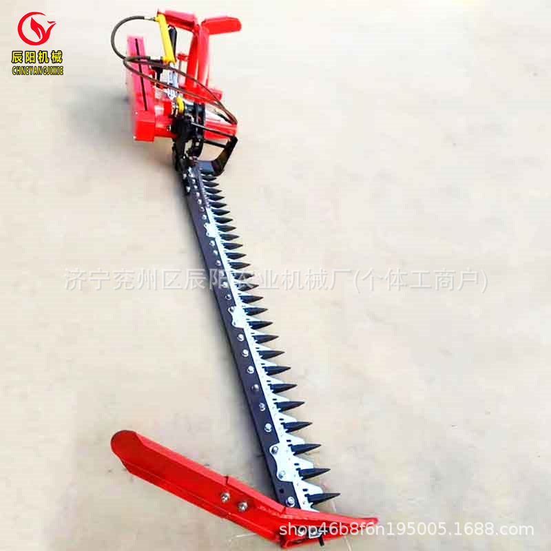 甘肃热销大宽幅辣椒芦苇牧草中草药收割机四轮车配套秸秆割晒机