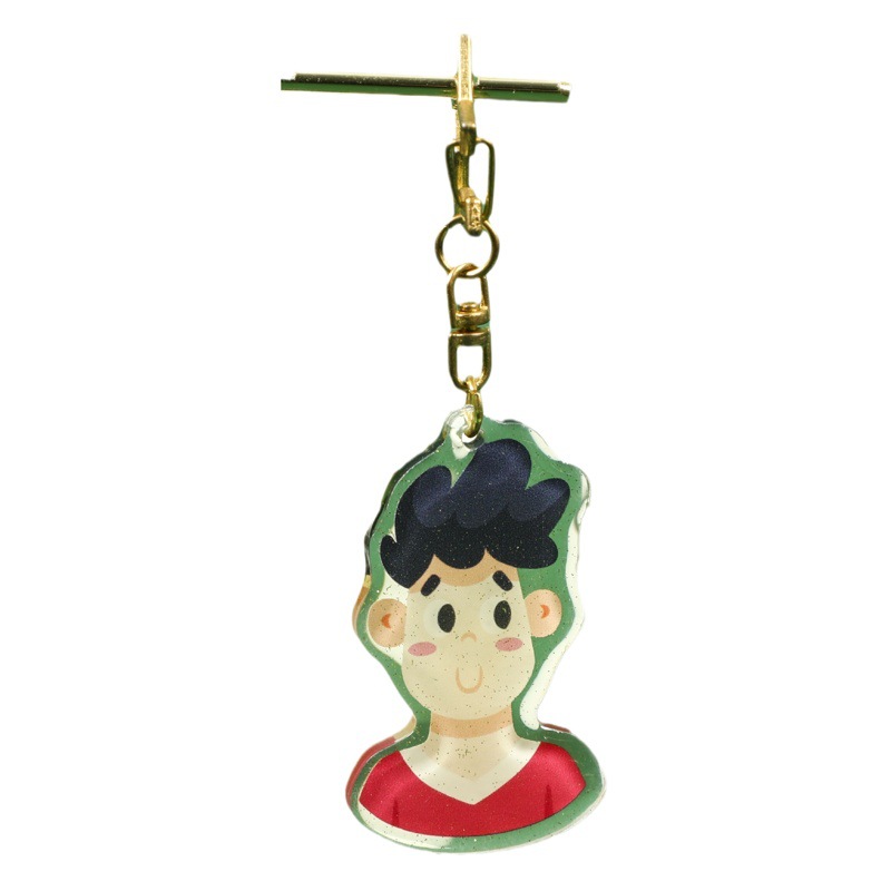 Acrylic Keychain Custom-Made Cultural and Creative Cartoon Animation Peripheral Small Gift Keychain Pendant Celebrity Transparent Standee