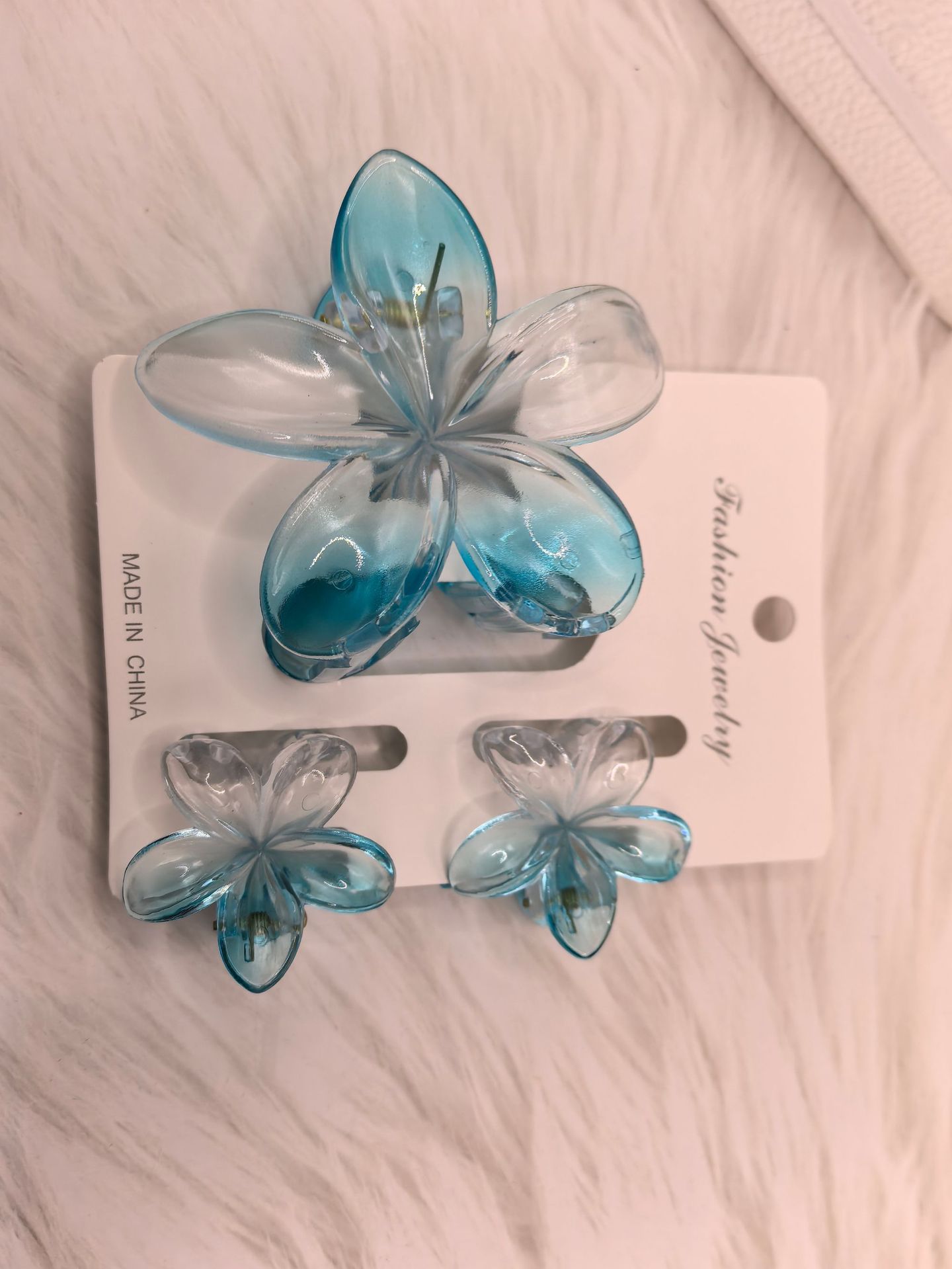 Pinza de pelo acrílica con flor de plumeria para mujer, accesorio de alta gama, pinza de tiburón, pinza de pelo cruzada para el verano. image 244