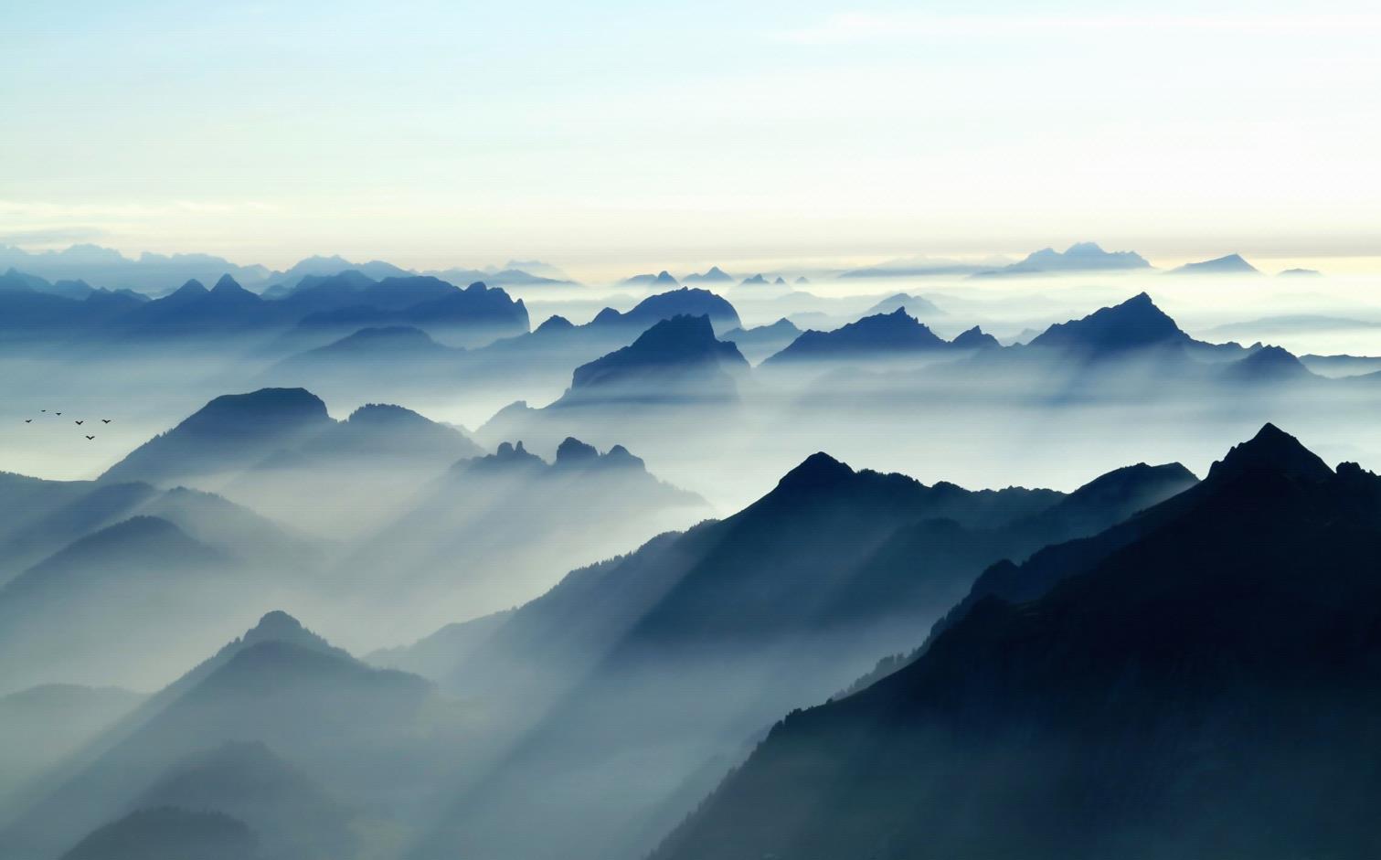 新中式山水风景背