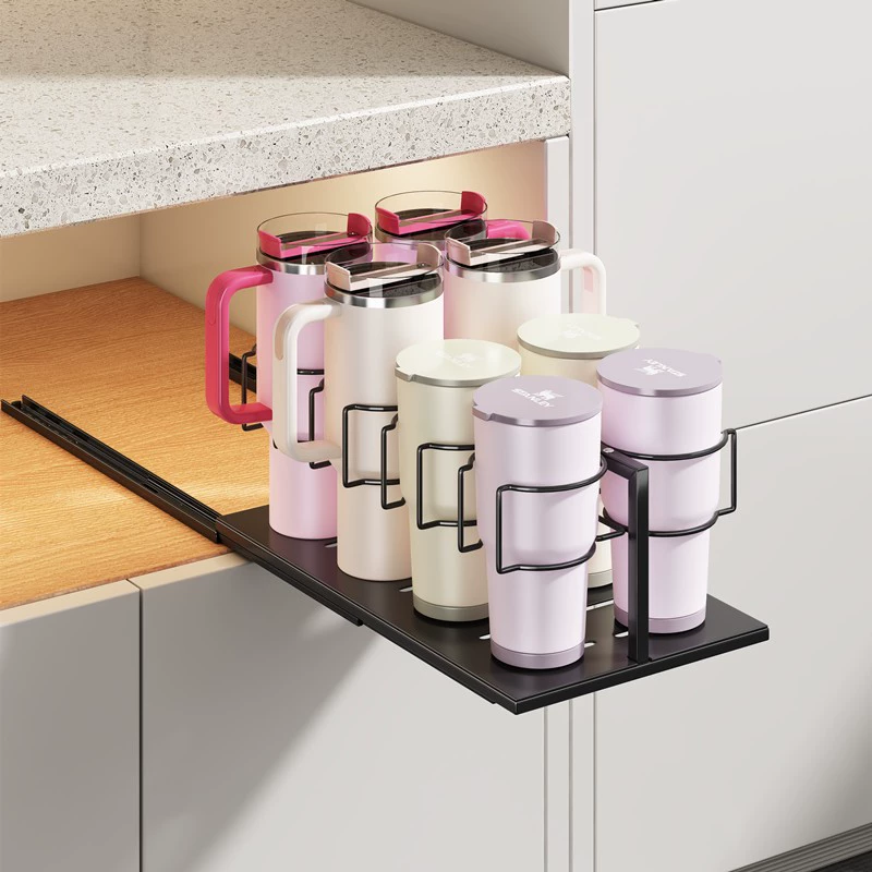 Трансграничная стойка для хранения чашек для воды Stanley, выдвижная бытовая железная изолированная стойка для хранения чашек для воды под шкафом