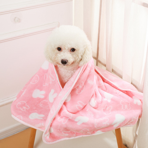 Pet Blanket Fleece Throw Dog-Specific Small Blanket Cat-Specific Blanket Autumn/Winter Sleeping Small Cover
