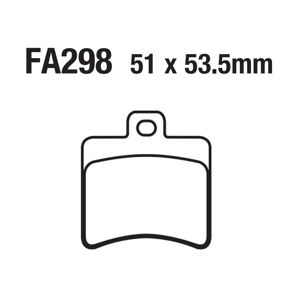 Motocicleta a base de cobre disco sinterizado pastillas de freno cuero ATV ATV FA298 APRILIA BENELLI