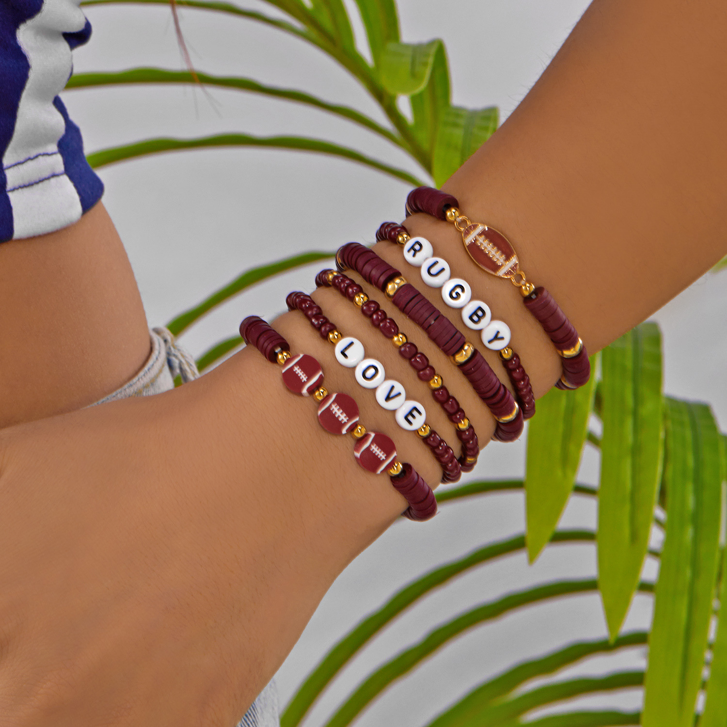 Rugby bracelet set
